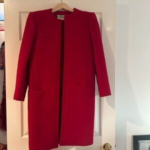 Vintage Valentino Red Coat Sz 4 great condition